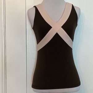 Lululemon Brown pale pink tank
